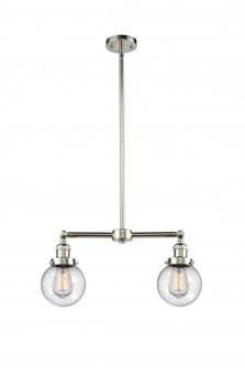 Beacon - 2 Light - 23 inch - Polished Nickel - Stem Hung - Adjustable Island Light (3442|209-PN-G204-6-LED)
