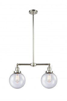 Beacon - 2 Light - 25 inch - Polished Nickel - Stem Hung - Adjustable Island Light (3442|209-PN-G204-8)