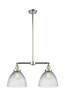 Seneca Falls - 2 Light - 21 inch - Polished Nickel - Stem Hung - Adjustable Island Light (3442|209-PN-G222-LED)