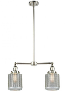 Stanton - 2 Light - 23 inch - Polished Nickel - Stem Hung - Adjustable Island Light (3442|209-PN-G262)
