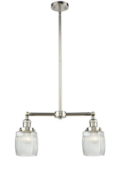 Colton - 2 Light - 22 inch - Polished Nickel - Stem Hung - Adjustable Island Light (3442|209-PN-G302)