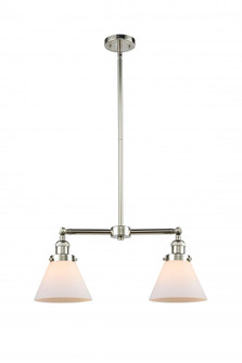 Cone - 2 Light - 21 inch - Polished Nickel - Stem Hung - Adjustable Island Light (3442|209-PN-G41)