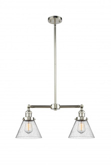 Cone - 2 Light - 21 inch - Polished Nickel - Stem Hung - Adjustable Island Light (3442|209-PN-G44)