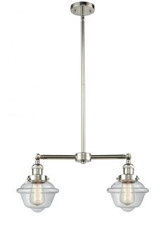 Oxford - 2 Light - 24 inch - Polished Nickel - Stem Hung - Adjustable Island Light (3442|209-PN-G532)
