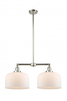 Bell - 2 Light - 21 inch - Polished Nickel - Stem Hung - Adjustable Island Light (3442|209-PN-G71-L)