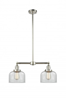 Bell - 2 Light - 21 inch - Polished Nickel - Stem Hung - Adjustable Island Light (3442|209-PN-G72-LED)