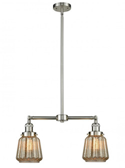 Chatham - 2 Light - 21 inch - Brushed Satin Nickel - Stem Hung - Adjustable Island Light (3442|209-SN-G146-LED)
