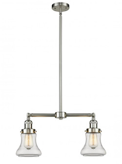 Bellmont - 2 Light - 21 inch - Brushed Satin Nickel - Stem Hung - Adjustable Island Light (3442|209-SN-G192)