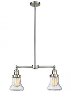 Bellmont - 2 Light - 21 inch - Brushed Satin Nickel - Stem Hung - Adjustable Island Light (3442|209-SN-G194)