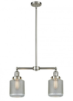 Stanton - 2 Light - 23 inch - Brushed Satin Nickel - Stem Hung - Adjustable Island Light (3442|209-SN-G262-LED)