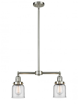 Bell - 2 Light - 21 inch - Brushed Satin Nickel - Stem Hung - Adjustable Island Light (3442|209-SN-G52)