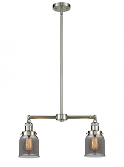 Bell - 2 Light - 21 inch - Brushed Satin Nickel - Stem Hung - Adjustable Island Light (3442|209-SN-G53)