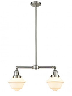Oxford - 2 Light - 24 inch - Brushed Satin Nickel - Stem Hung - Adjustable Island Light (3442|209-SN-G531)