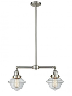 Oxford - 2 Light - 24 inch - Brushed Satin Nickel - Stem Hung - Adjustable Island Light (3442|209-SN-G532)