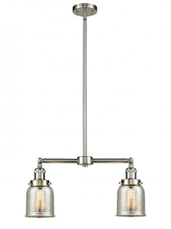 Bell - 2 Light - 21 inch - Brushed Satin Nickel - Stem Hung - Adjustable Island Light (3442|209-SN-G58-LED)