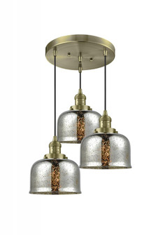 Large Bell 3 Light Multi-Pendant (3442|211/3-AB-G78)