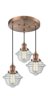 Small Oxford 3 Light Multi-Pendant (3442|211/3-AC-G532)