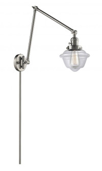 Oxford - 1 Light - 8 inch - Brushed Satin Nickel -Adjustable Swing Arm (3442|238-SN-G532)