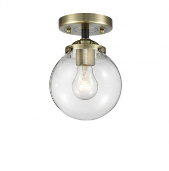 Beacon - 1 Light - 6 inch - Black Antique Brass - Semi-Flush Mount (3442|284-1C-BAB-G202-6)