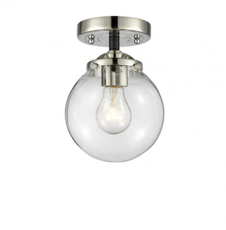 Beacon - 1 Light - 6 inch - Black Polished Nickel - Semi-Flush Mount (3442|284-1C-BPN-G202-6)