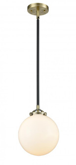 Beacon - 1 Light - 8 inch - Black Antique Brass - Stem hung - Mini Pendant (3442|284-1S-BAB-G201-8)