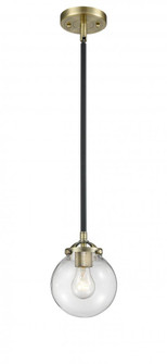 Beacon - 1 Light - 6 inch - Black Antique Brass - Stem hung - Mini Pendant (3442|284-1S-BAB-G202-6)