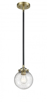 Beacon - 1 Light - 6 inch - Black Antique Brass - Stem hung - Mini Pendant (3442|284-1S-BAB-G204-6)