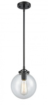 Beacon - 1 Light - 8 inch - Oil Rubbed Bronze - Stem hung - Mini Pendant (3442|284-1S-OB-G204-8-LED)