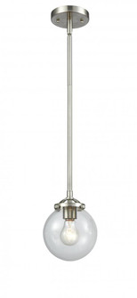 Beacon - 1 Light - 6 inch - Brushed Satin Nickel - Stem hung - Mini Pendant (3442|284-1S-SN-G202-6)