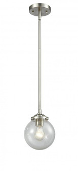 Beacon - 1 Light - 6 inch - Brushed Satin Nickel - Cord hung - Mini Pendant (3442|284-1S-SN-G204-6)