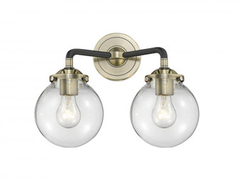 Beacon - 2 Light - 14 inch - Black Antique Brass - Bath Vanity Light (3442|284-2W-BAB-G202-6)