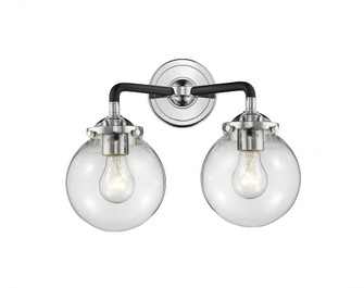 Beacon - 2 Light - 14 inch - Black Polished Nickel - Bath Vanity Light (3442|284-2W-BPN-G202-6-LED)