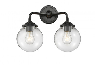 Beacon - 2 Light - 14 inch - Oil Rubbed Bronze - Bath Vanity Light (3442|284-2W-OB-G202-6-LED)