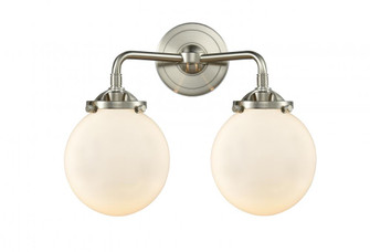 Beacon - 2 Light - 14 inch - Brushed Satin Nickel - Bath Vanity Light (3442|284-2W-SN-G201-6)