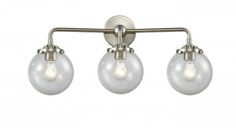 Beacon - 3 Light - 24 inch - Brushed Satin Nickel - Bath Vanity Light (3442|284-3W-SN-G204-6)