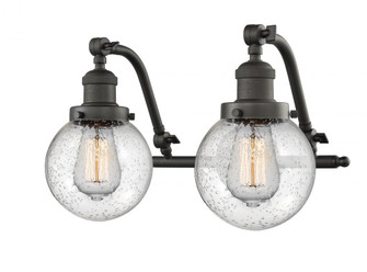 Beacon - 2 Light - 16 inch - Oil Rubbed Bronze - Adjustable Bath Vanity Light (3442|515-2W-OB-G204-6)