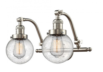 Beacon - 2 Light - 16 inch - Brushed Satin Nickel - Adjustable Bath Vanity Light (3442|515-2W-SN-G204-6)