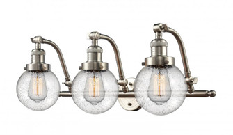 Beacon - 3 Light - 26 inch - Brushed Satin Nickel - Adjustable Bath Vanity Light (3442|515-3W-SN-G204-6-LED)