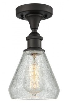Conesus - 1 Light - 6 inch - Oil Rubbed Bronze - Semi-Flush Mount (3442|516-1C-OB-G275-LED)