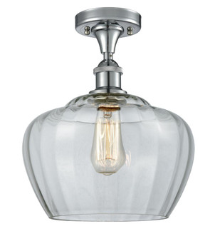 Fenton - 1 Light - 11 inch - Polished Chrome - Semi-Flush Mount (3442|516-1C-PC-G92-L)