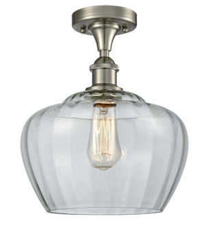 Fenton - 1 Light - 11 inch - Brushed Satin Nickel - Semi-Flush Mount (3442|516-1C-SN-G92-L)