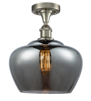 Fenton - 1 Light - 11 inch - Brushed Satin Nickel - Semi-Flush Mount (3442|516-1C-SN-G93-L-LED)