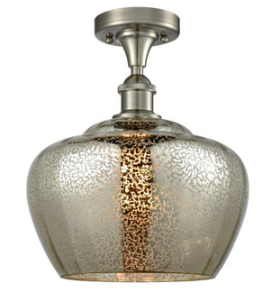 Fenton - 1 Light - 11 inch - Brushed Satin Nickel - Semi-Flush Mount (3442|516-1C-SN-G96-L-LED)