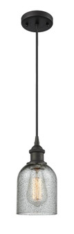 Caledonia - 1 Light - 5 inch - Oil Rubbed Bronze - Cord hung - Mini Pendant (3442|516-1P-OB-G257-LED)