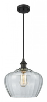 Fenton - 1 Light - 11 inch - Oil Rubbed Bronze - Cord hung - Mini Pendant (3442|516-1P-OB-G92-L)