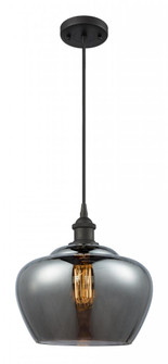 Fenton - 1 Light - 11 inch - Oil Rubbed Bronze - Cord hung - Mini Pendant (3442|516-1P-OB-G93-L)