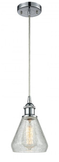 Conesus - 1 Light - 6 inch - Polished Chrome - Cord hung - Mini Pendant (3442|516-1P-PC-G275)