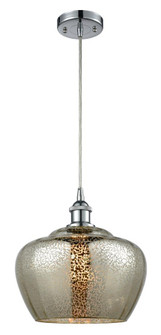 Fenton - 1 Light - 11 inch - Polished Chrome - Cord hung - Mini Pendant (3442|516-1P-PC-G96-L)