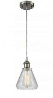 Conesus - 1 Light - 6 inch - Brushed Satin Nickel - Cord hung - Mini Pendant (3442|516-1P-SN-G275)