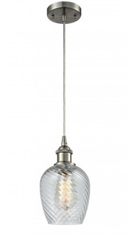 Salina - 1 Light - 6 inch - Brushed Satin Nickel - Cord hung - Mini Pendant (3442|516-1P-SN-G292-LED)